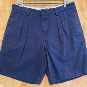 CHAPS Navy Shorts, 32" Waist, Mens